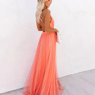 WW | Damen Party Maxikleid Stilvoll, Rückenfrei & Verführerisch