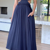 Langes elegantes Maxikleid