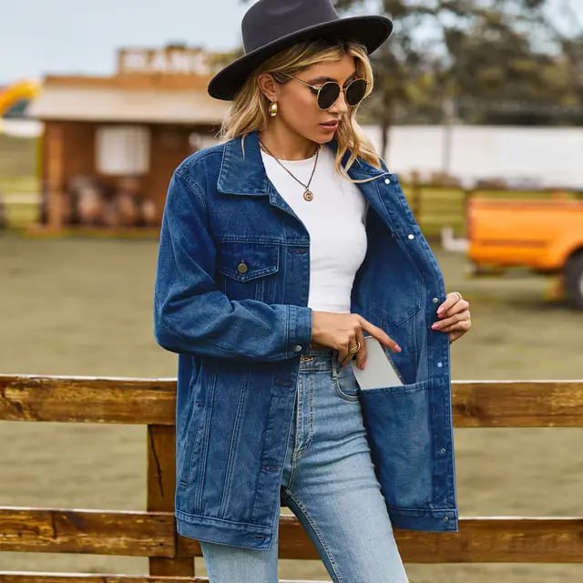 W&W Mode Die Vintage Jeansjacke unter Ihrem Mantel