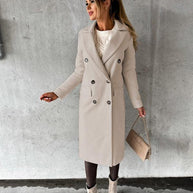 WW | Damen - Mantel – Eleganter City - Chic Mantel für Business und Freizeit