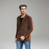 WW | Cord Blazer Für Herren Klassische Eleganz in Braun