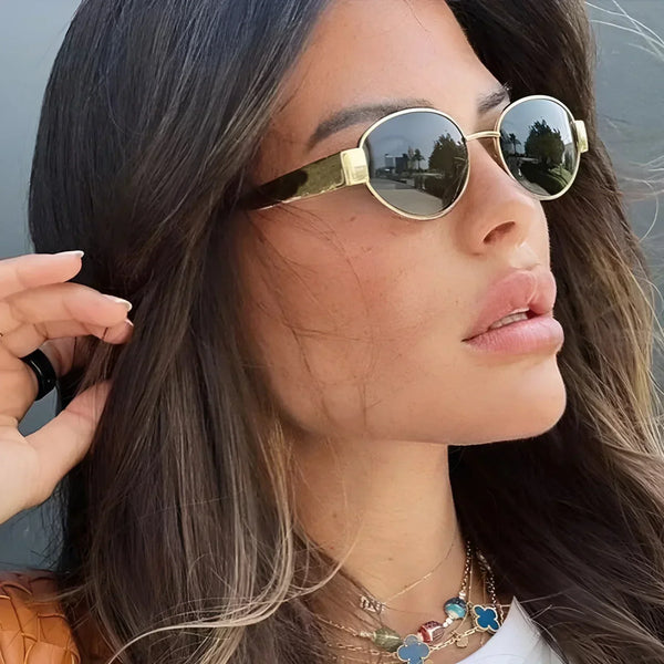 WW | Ovale Sonnenbrille Für Damen Einfach & Elegant