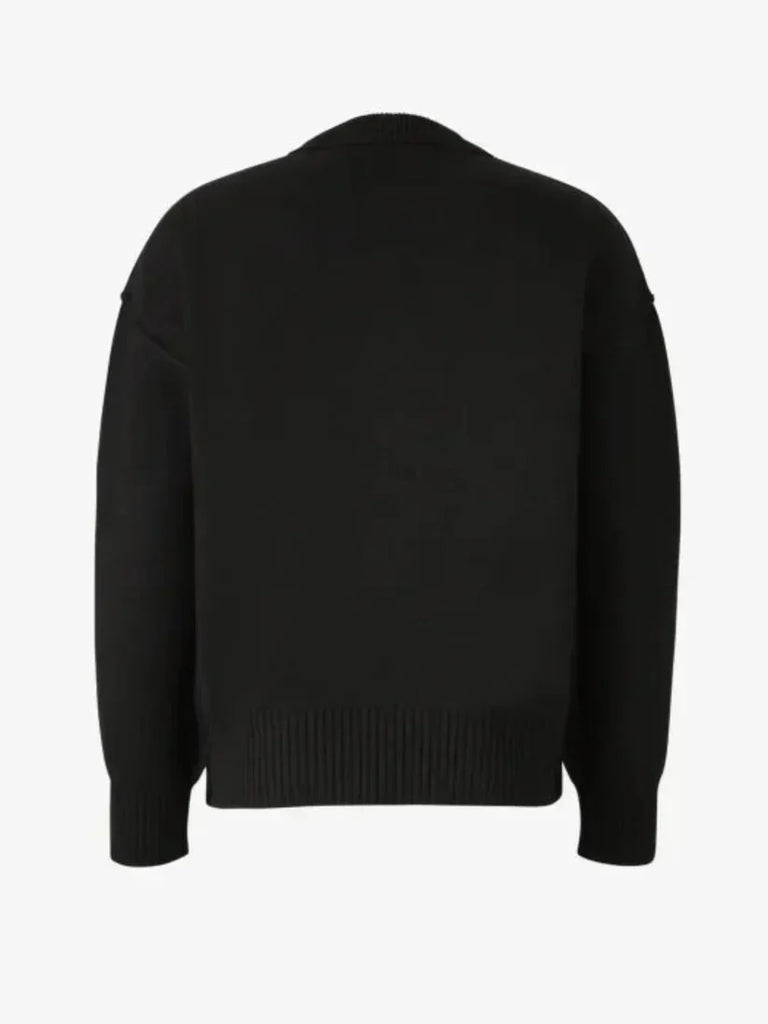 WW | Luxuriöser Rundhalsausschnitt Herzmuster Pullover mit Langen Ärmeln