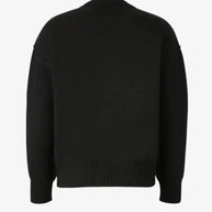 WW | Luxuriöser Rundhalsausschnitt Herzmuster Pullover mit Langen Ärmeln