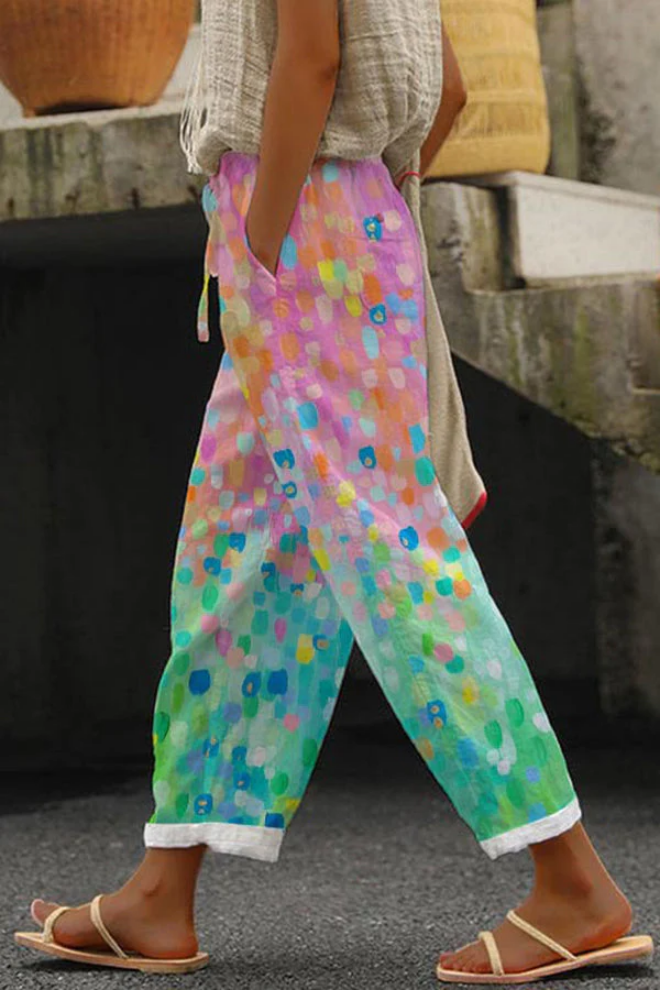 W&W Mode | Lässig Unique Printed Button Pocket Pants