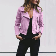 WW | Damen Leder Bikerjacke