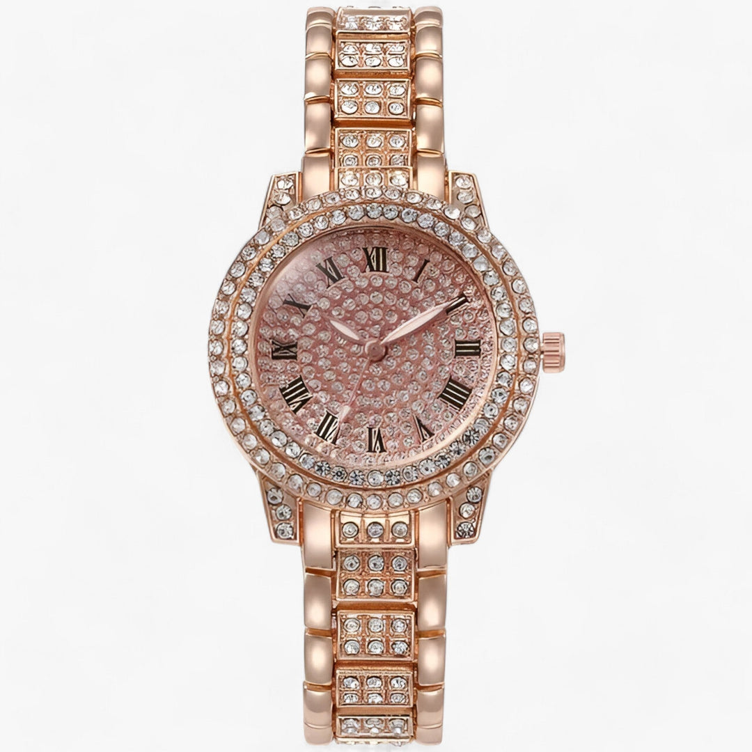 W&W Mode | Rund Zirconia Steine Uhr