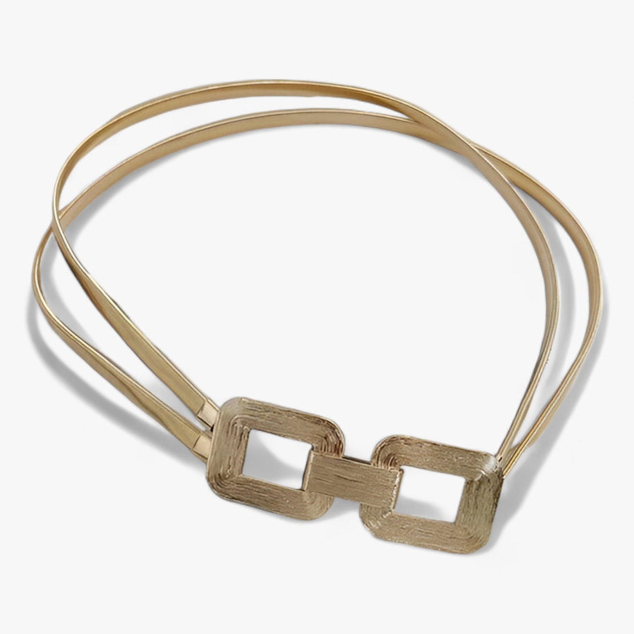 WW | Glamour Goldene Kettenriemen Für Damen Bequeme Stretch Passform