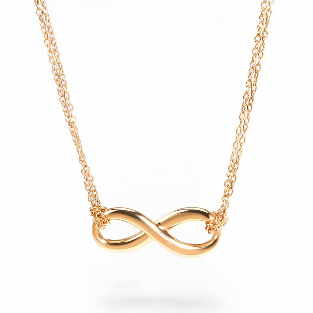 WW | Elegante Infinity Halskette Mit Edlem Charme Für Damen