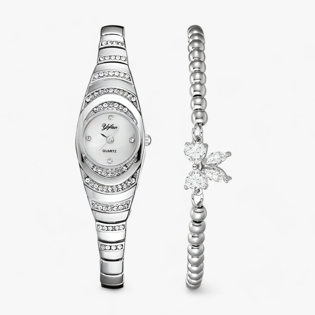W&W Mode | Quartz Uhr Mit Kristallen Diamantenakzenten Und Luxuriösem Aussehen