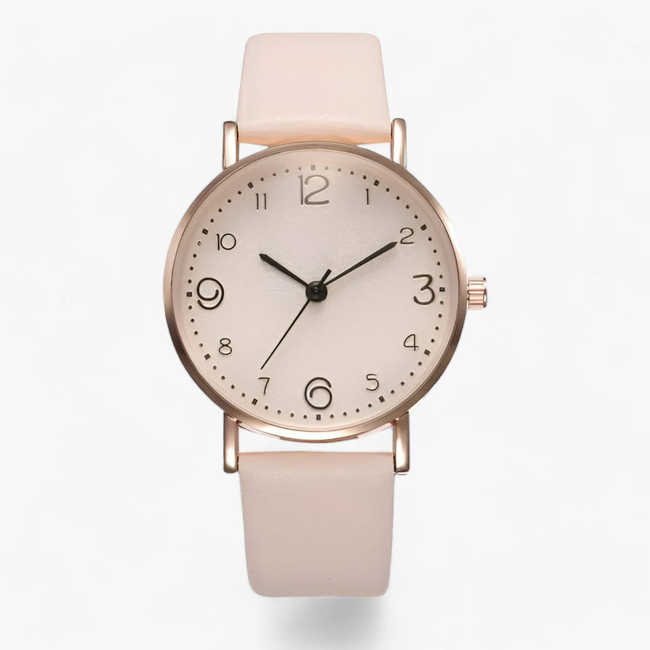 WW | Runde Uhr Mit Lederarmband