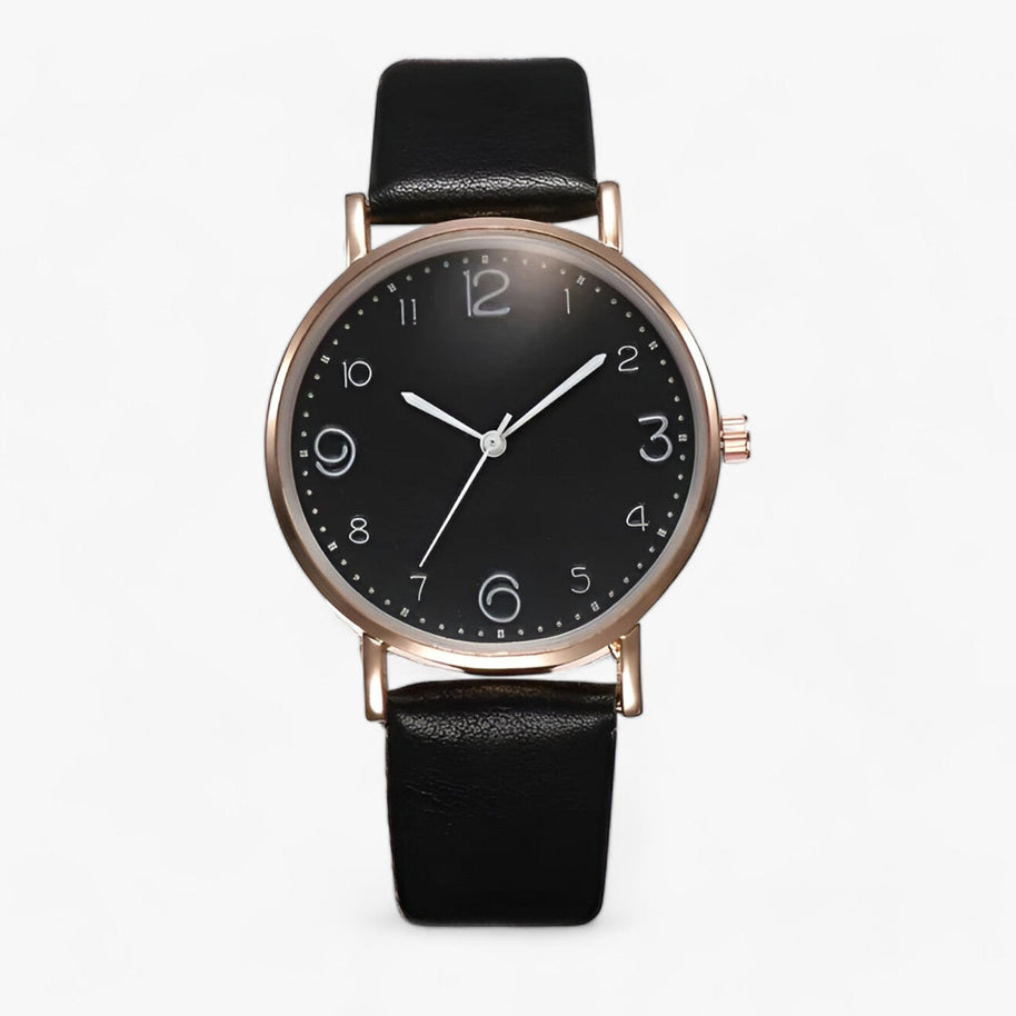 WW | Runde Uhr Mit Lederarmband