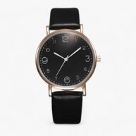 WW | Runde Uhr Mit Lederarmband