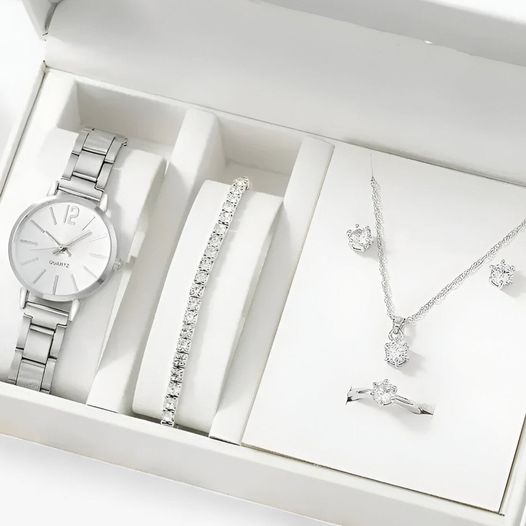 W&W Mode | Runde Uhr Aus Legierung Inklusive Armband