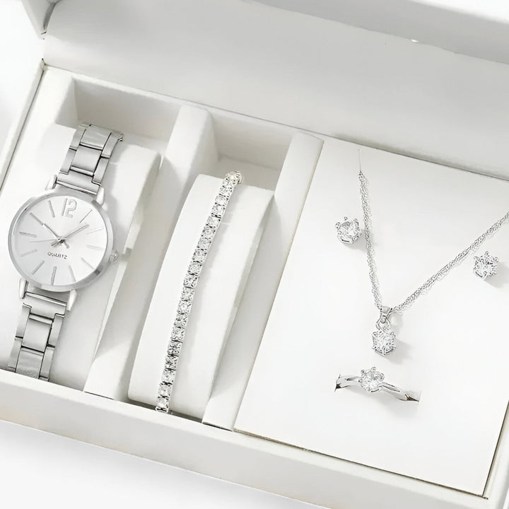 W&W Mode | Runde Uhr Aus Legierung Inklusive Armband