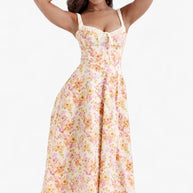 Blumen-Kleid mit Spitze für den Sommer