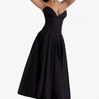 Schwarzes Corsagenkleid