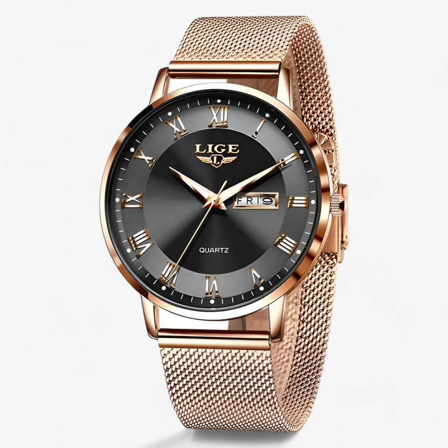 WW | Elegantes Stahl Mesh Uhr