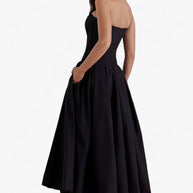 Schwarzes Corsagenkleid