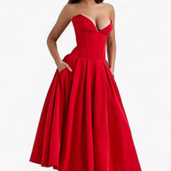 Schwarzes Corsagenkleid