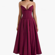 Schwarzes Corsagenkleid