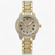 WW | Rund Zirconia Steine Uhr