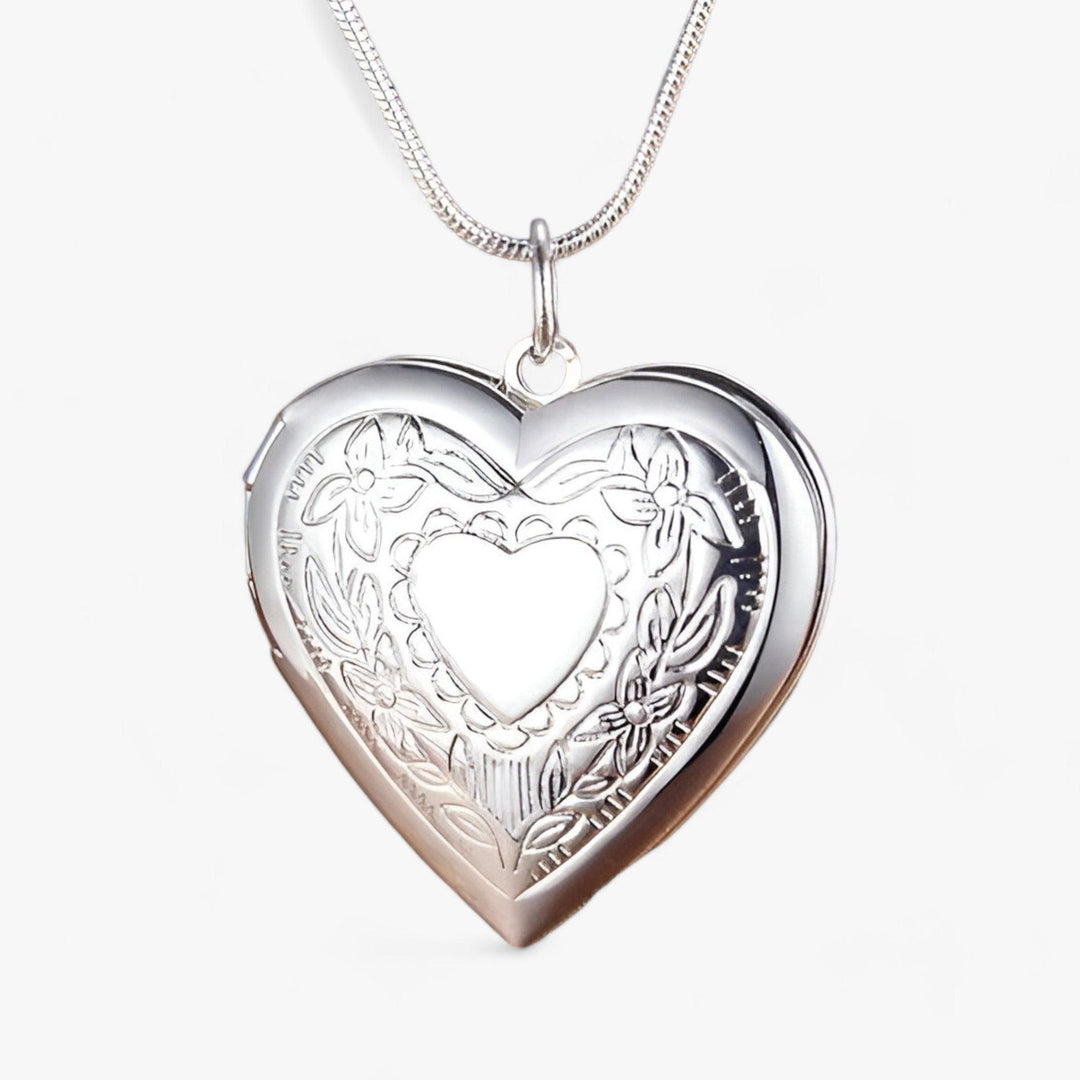 W&W Mode | Herz Foto Kette in Silber