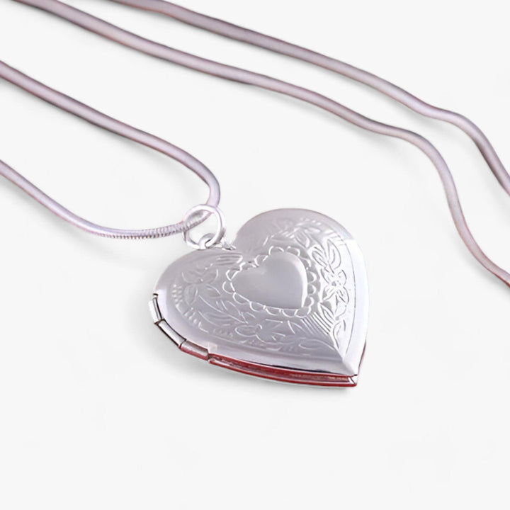 W&W Mode | Herz Foto Kette in Silber