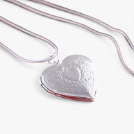 WW | Herz Foto Kette in Silber