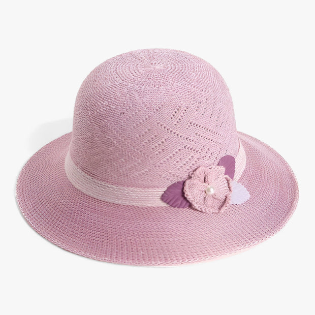 Sonnenhut mit Perlenblumen - Stilvoller Schatten & Schutz