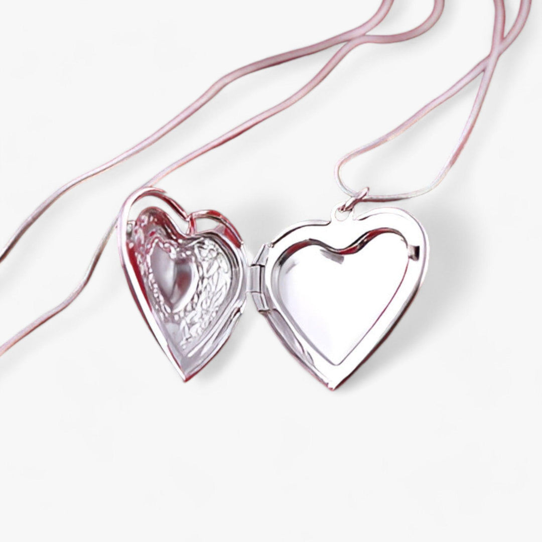 W&W Mode | Herz Foto Kette in Silber