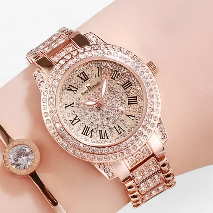 W&W Mode | Rund Zirconia Steine Uhr