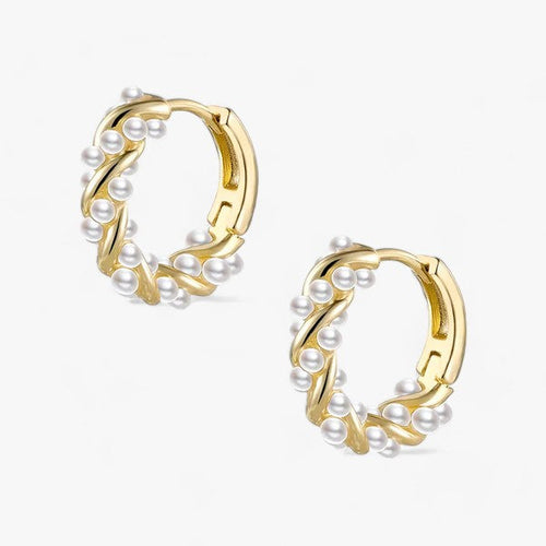 Kreis Perlen Ohrringe