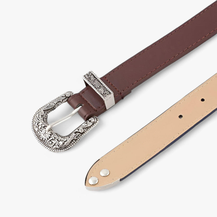 WW | Western Ledergürtel Weinlese Stil & Langlebiges Design Für Frauen