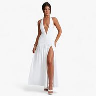 Lange Trägerkleid - Perfekte Mischung aus Dehnbarkeit und Eleganz