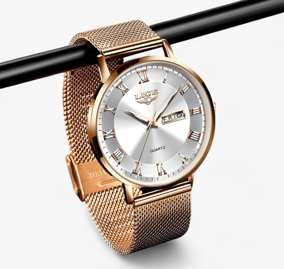 WW | Elegantes Stahl Mesh Uhr