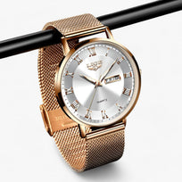 WW | Elegantes Stahl Mesh Uhr