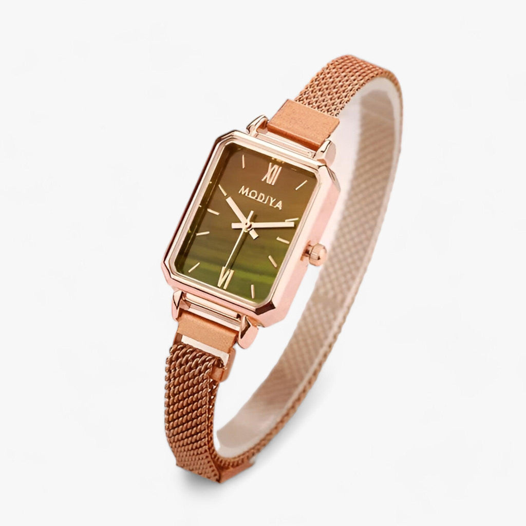 WW | Präzise Quadratische Uhr Mit Magnetischem Armband Für Frauen