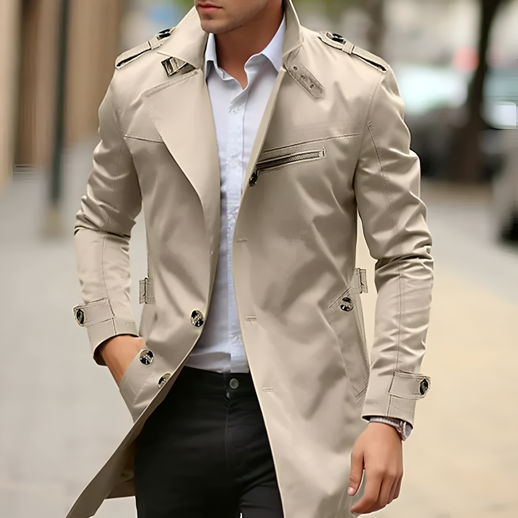 WW | Stilvoller Lässig Trenchcoat Für Herren