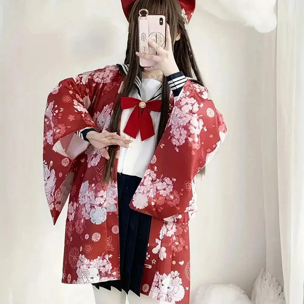 WW | Kimono Blumen Lang