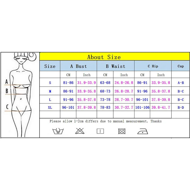 WW | Bikini Blumenmuster Push Up
