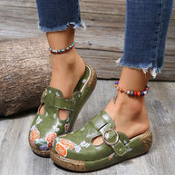 WW | Blumen Slipper Mit Schnalle