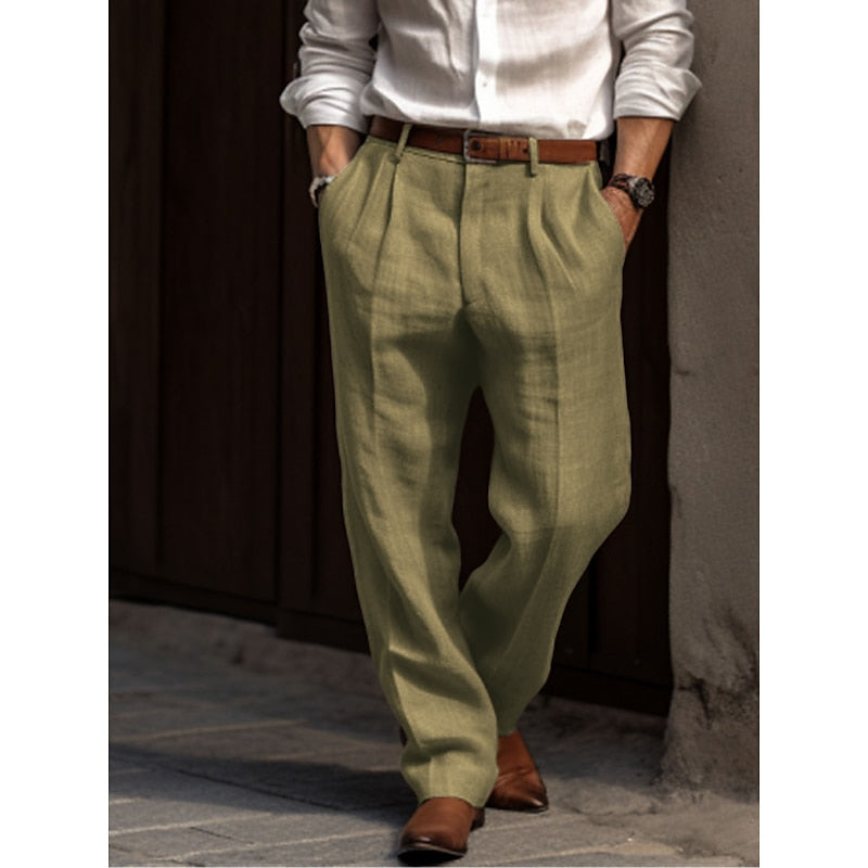 WW | Herren Leinenhose Klassisch, Atmungsaktiv & Vielseitig