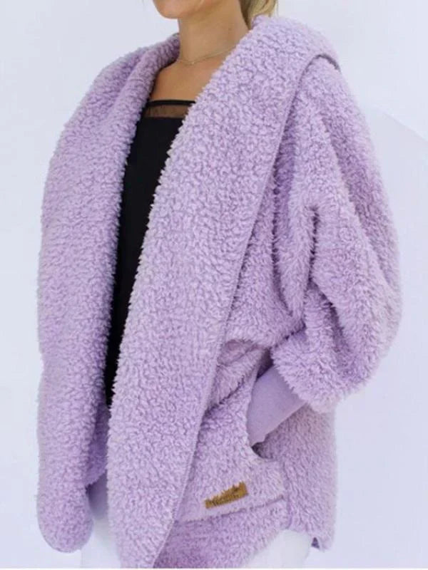 Wolff | Fake-Fur-Cardigan - Oversized-Damenjacke