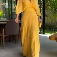 Maxi-Kleid mit Falten