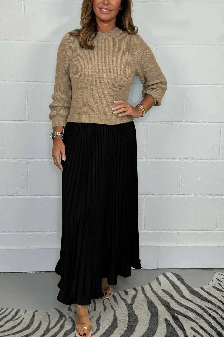 WW | Eleganter 2-In-1-Kleid-Pullover