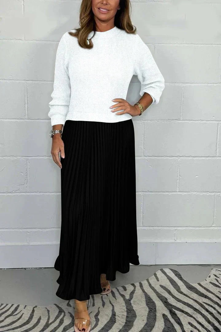 WW | Eleganter 2-In-1-Kleid-Pullover