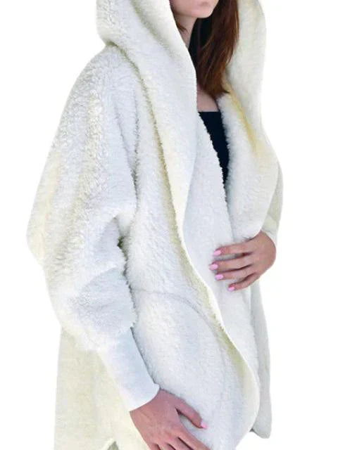 Wolff | Fake-Fur-Cardigan - Oversized-Damenjacke