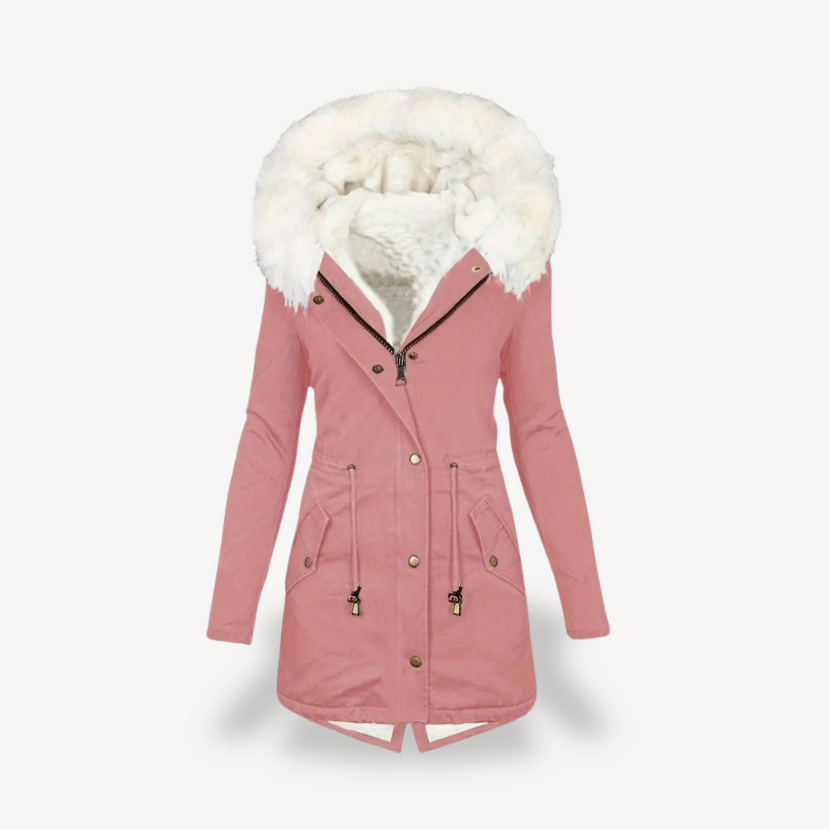 WW | Damen Kunstpelz Kapuzen Parka Jacke