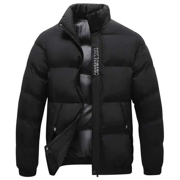 WW | Lässige Langärmelige Wattierte Jacke mit Taschen und Reißverschlüssen